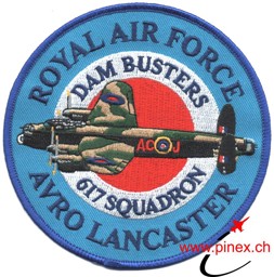 Image de Royal Air Force Avro Lancaster Bomber Abzeichen 617 Squadron Dam Busters